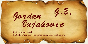 Gordan Bujaković vizit kartica